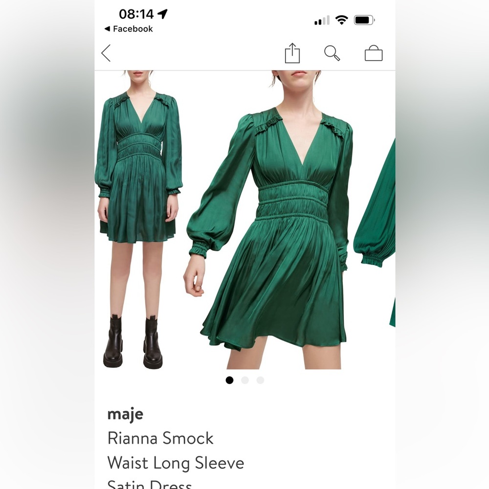 Maje green dress, a brand new with tags.